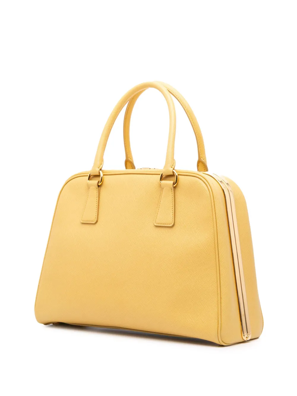 Prada Pre-Owned 2000-2024 Saffiano Lux Pyramid Frame satchel | Bags | Image 2