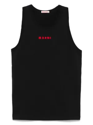 MM6 Maison Margiela リブニット タンクトップ | ブラック | FARFETCH JP