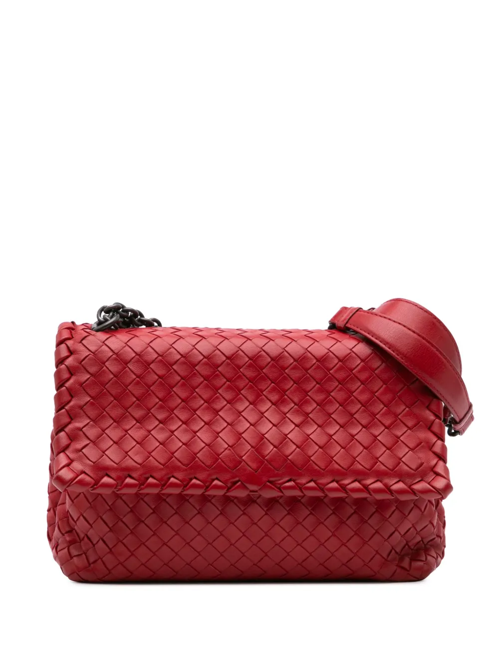 Bottega Veneta Pre-Owned 2012-2024 スモール ナッパ イントレチャート オリンピア ショルダーバッグ - Bottega Veneta Pre-Owned 2012-2024 スモール ナッパ イントレチャート オリンピア ショルダーバッグ -