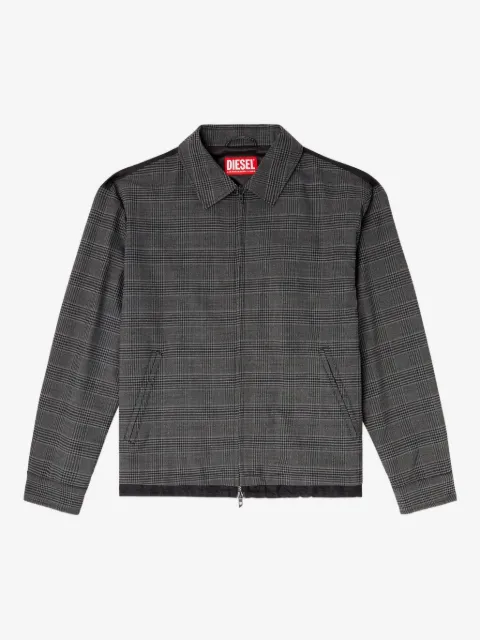 Diesel J-Ting checked zip-up shirt jacket