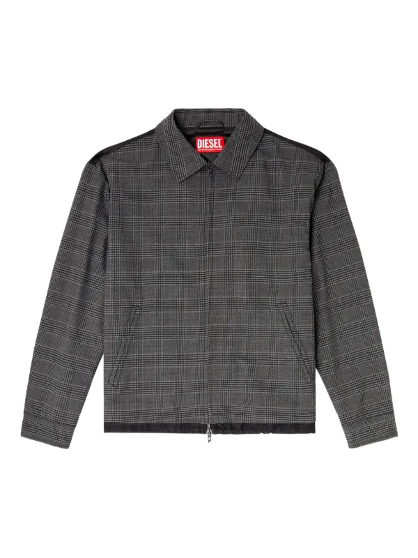 Diesel J-Ting チェック シャツジャケット | グレー | FARFETCH JP