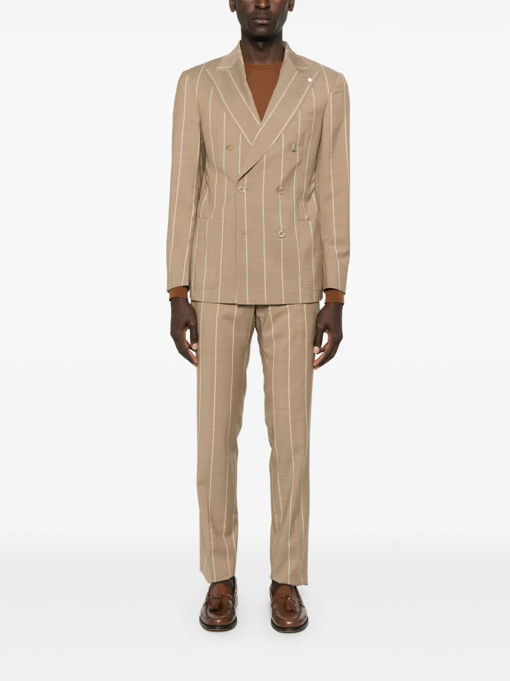 LUIGI BIANCHI MANTOVA striped suit | Double  Breasted Suits | Image 2