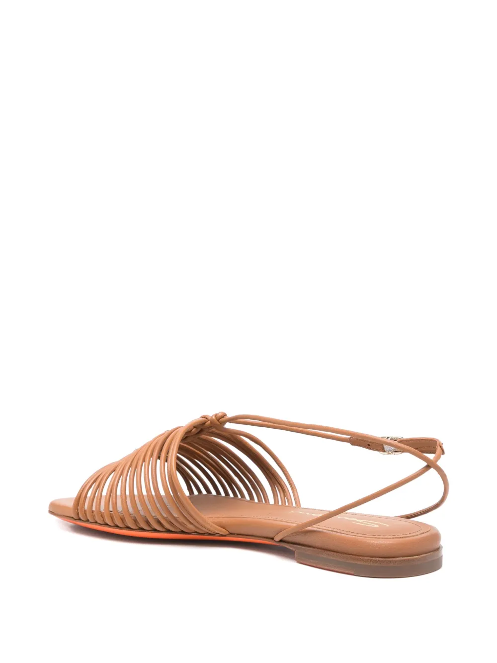 Santoni leather sandals Brown