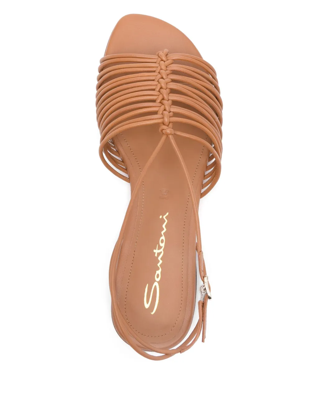 Santoni leather sandals Brown