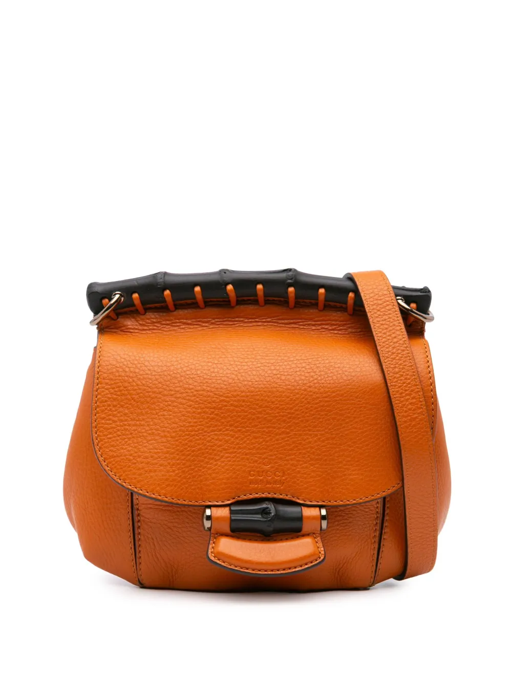2016-2024 Small Leather Bamboo Nouveau Fringe crossbody bag