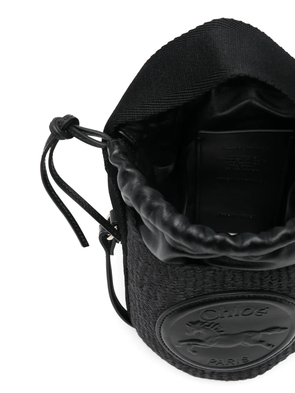 Chloé Bucket-tas met logopatch Zwart