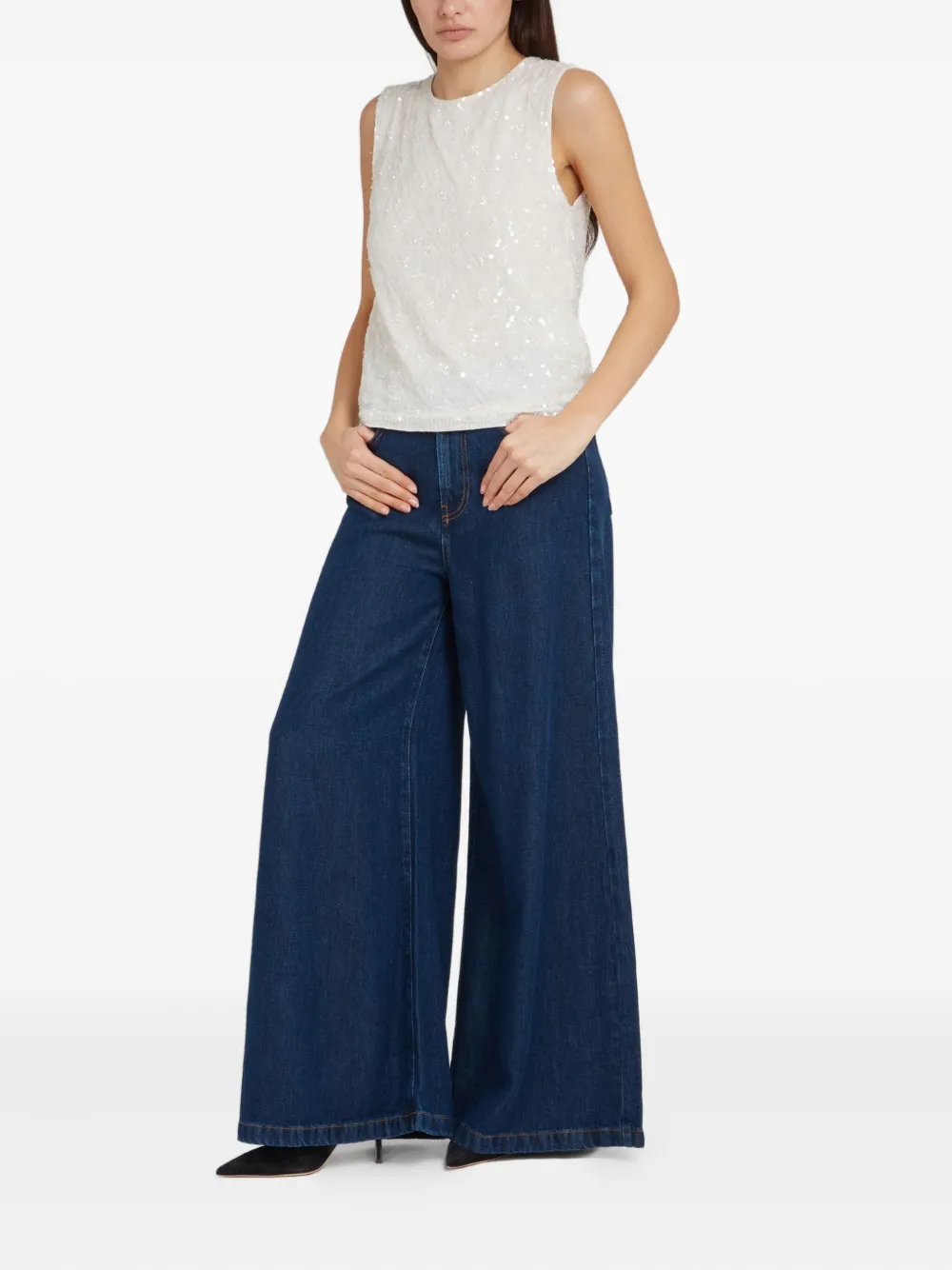 P.A.R.O.S.H. sequin-embellished top | Vests & Tank Tops | Image 2