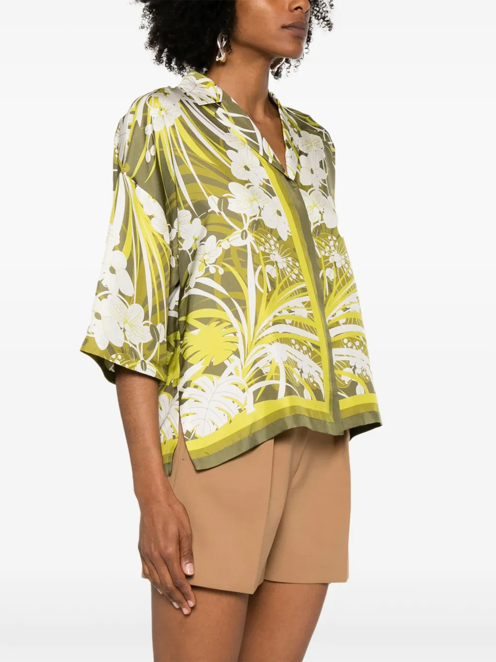 Max Mara Darsena blouse Groen