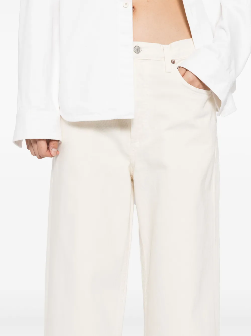 Agolde Lows Lung Baggy Jeans In Neutrals