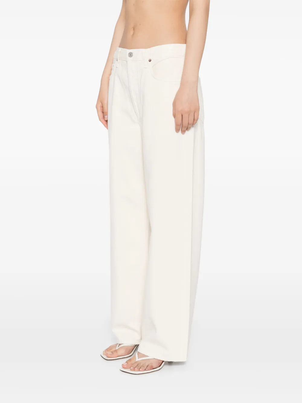 Agolde Lows Lung Baggy Jeans In Neutrals