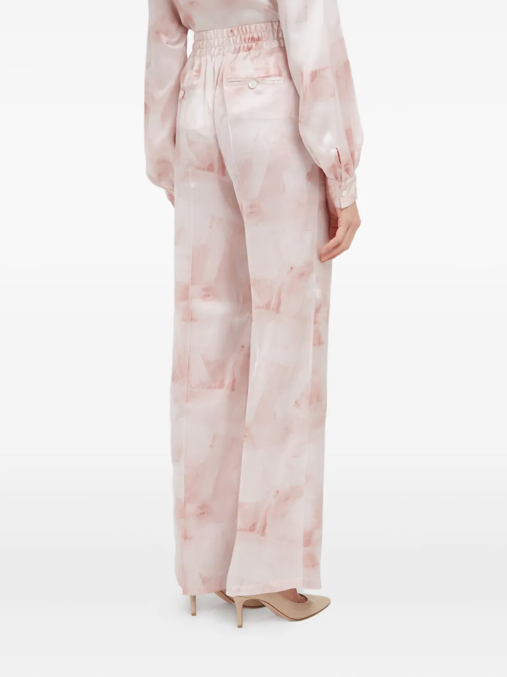 Kiton Zijden broek Roze