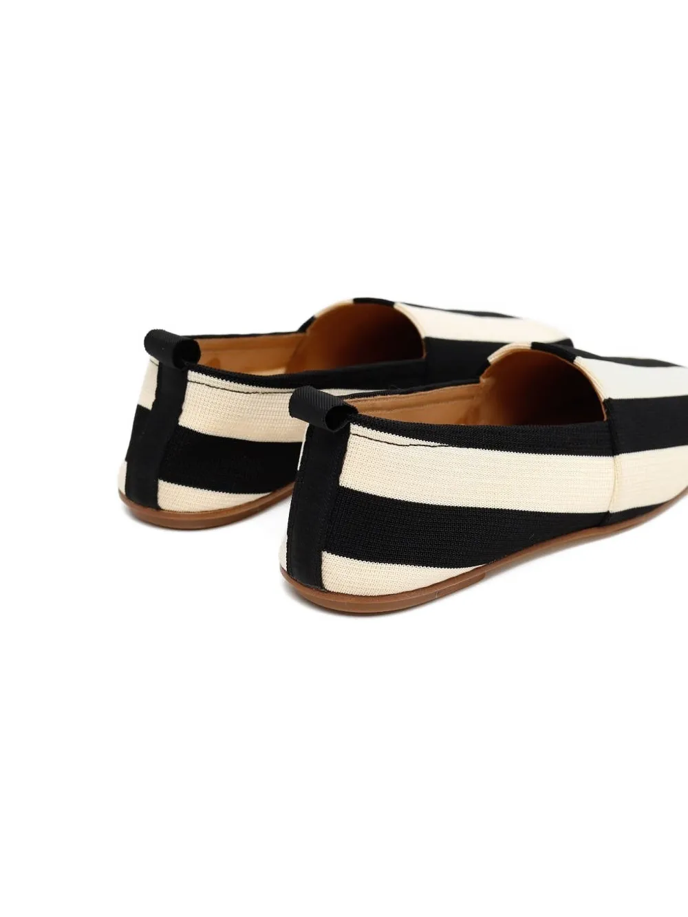 Jacquemus Gondola gestreepte slippers Beige