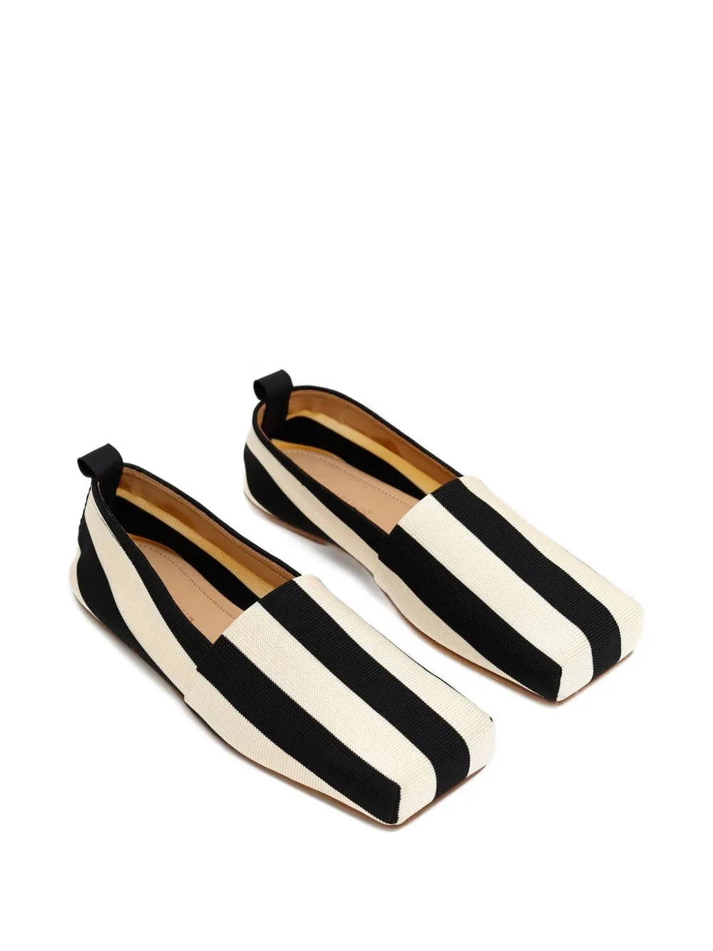 Jacquemus Gondola gestreepte slippers - Beige