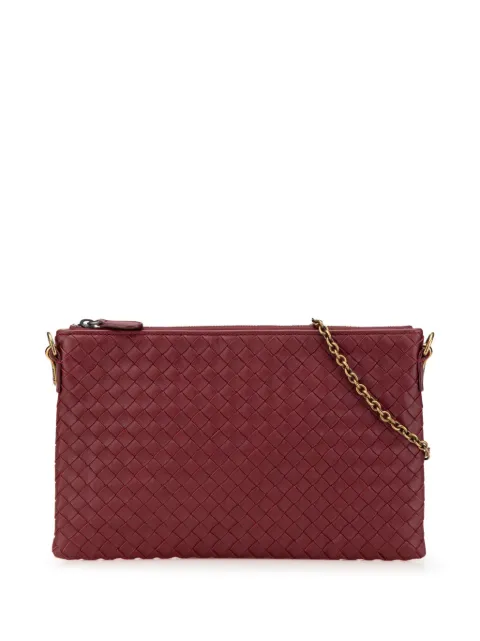 Bottega Veneta Pre-Owned bolsa crossbody Biletto Wallet On Chain en piel de nappa Intrecciato 2012-2024