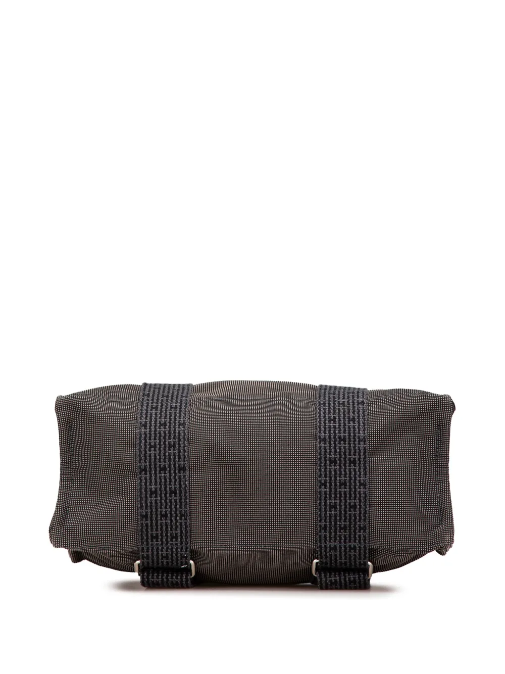 Pre-owned Hermes 20th Century Canvas Herline Mm Backpack In Grey