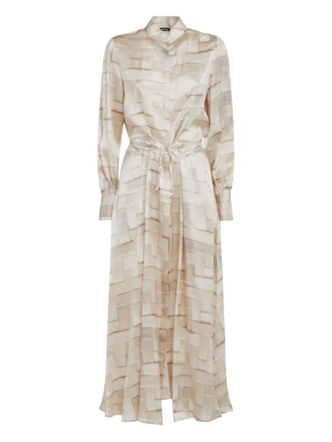 Kiton vestido midi de seda