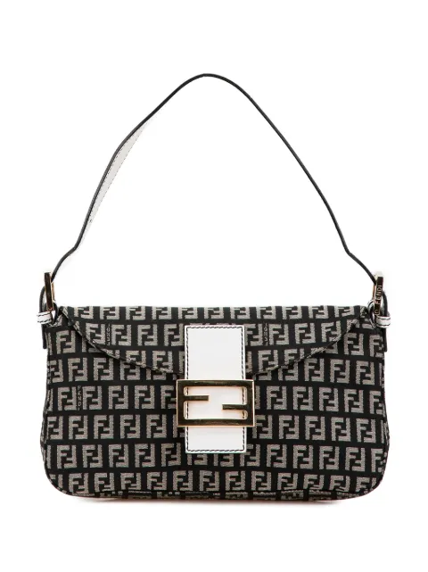 Fendi Pre-Owned 2000-2010 Zucchino Canvas Double Flap shoulder bag