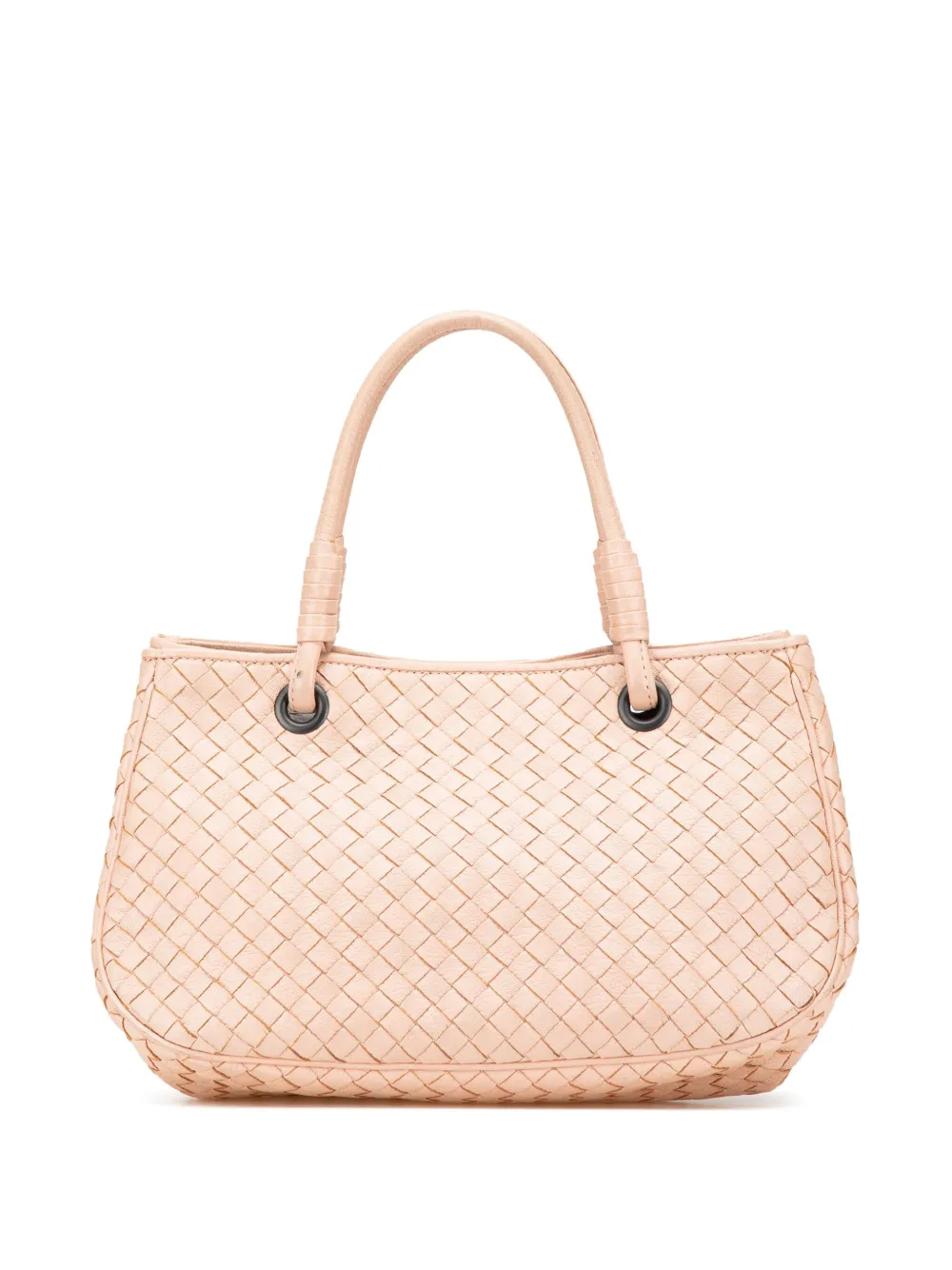 Bottega Veneta Pre-Owned 2012-2024 スモール ナッパ イントレチャート トートバッグ - ピンク Bottega Veneta Pre-Owned 2012-2024 スモール ナッパ イントレチャート トートバッグ - ピンク