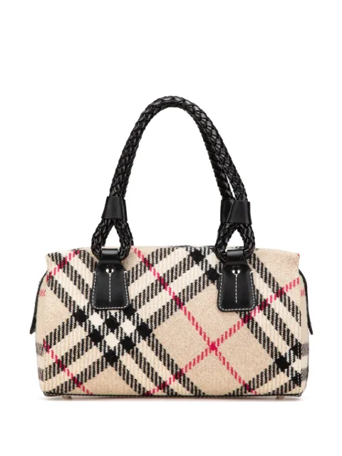Burberry Pre-Owned bolsa boston Supernova Check de lana 2000-2017