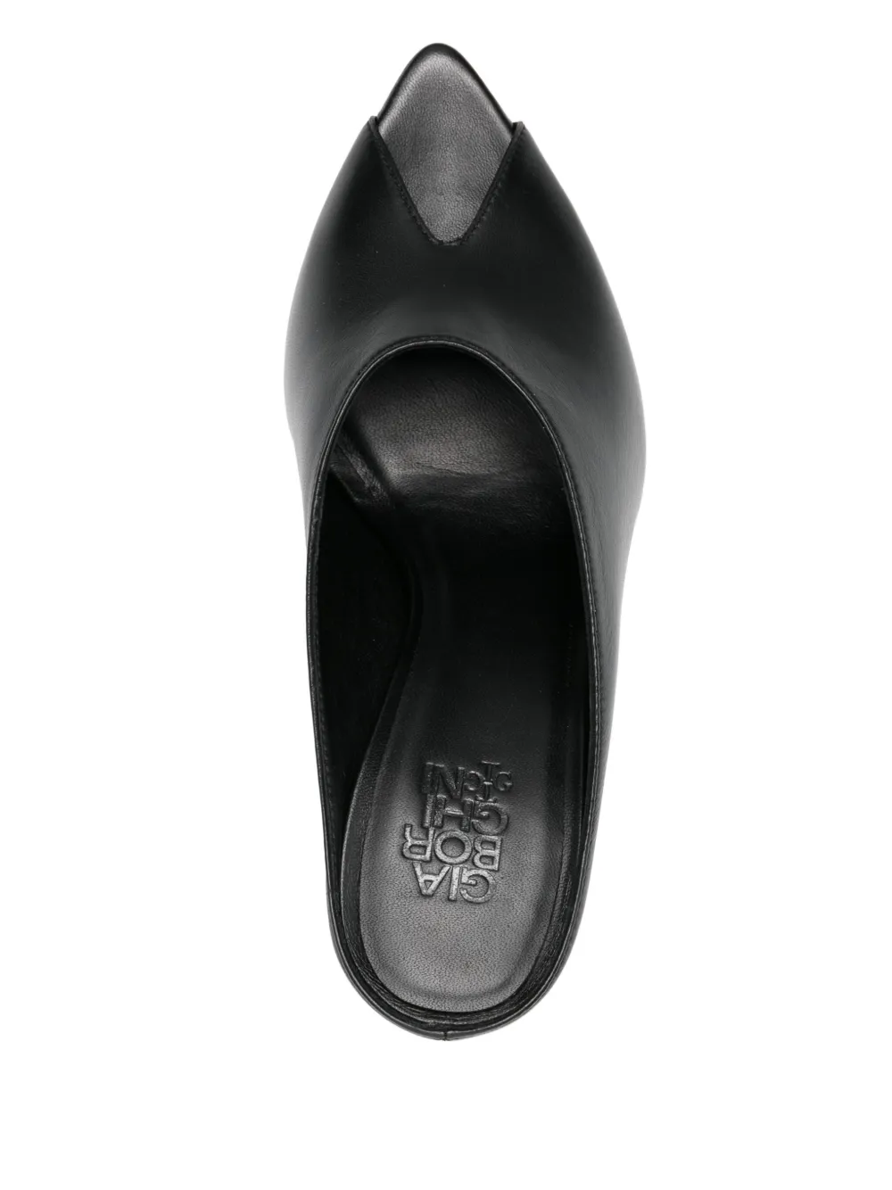 GIABORGHINI x The Garment 85mm Ella mules Black