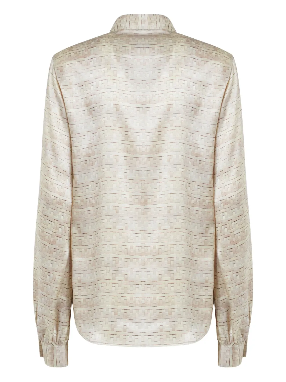 Kiton Zijden blouse Beige
