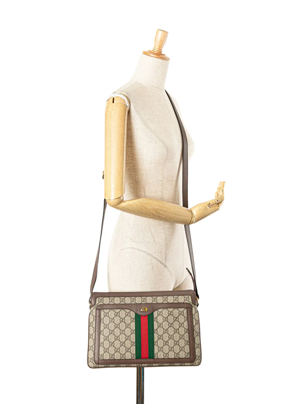 Gucci Pre-Owned Borsa a tracolla Ophidia media in tessuto GG Supreme con decorazione Web 2016 a oggi | Image 7