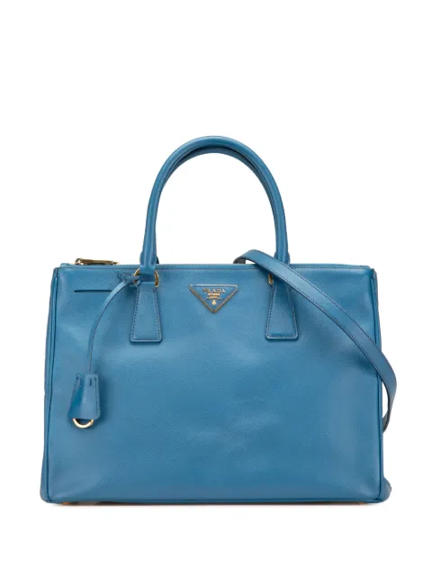 Prada Pre-Owned sac à main Galleria Double Zip médium en cuir Saffiano Lux (2010-2024)