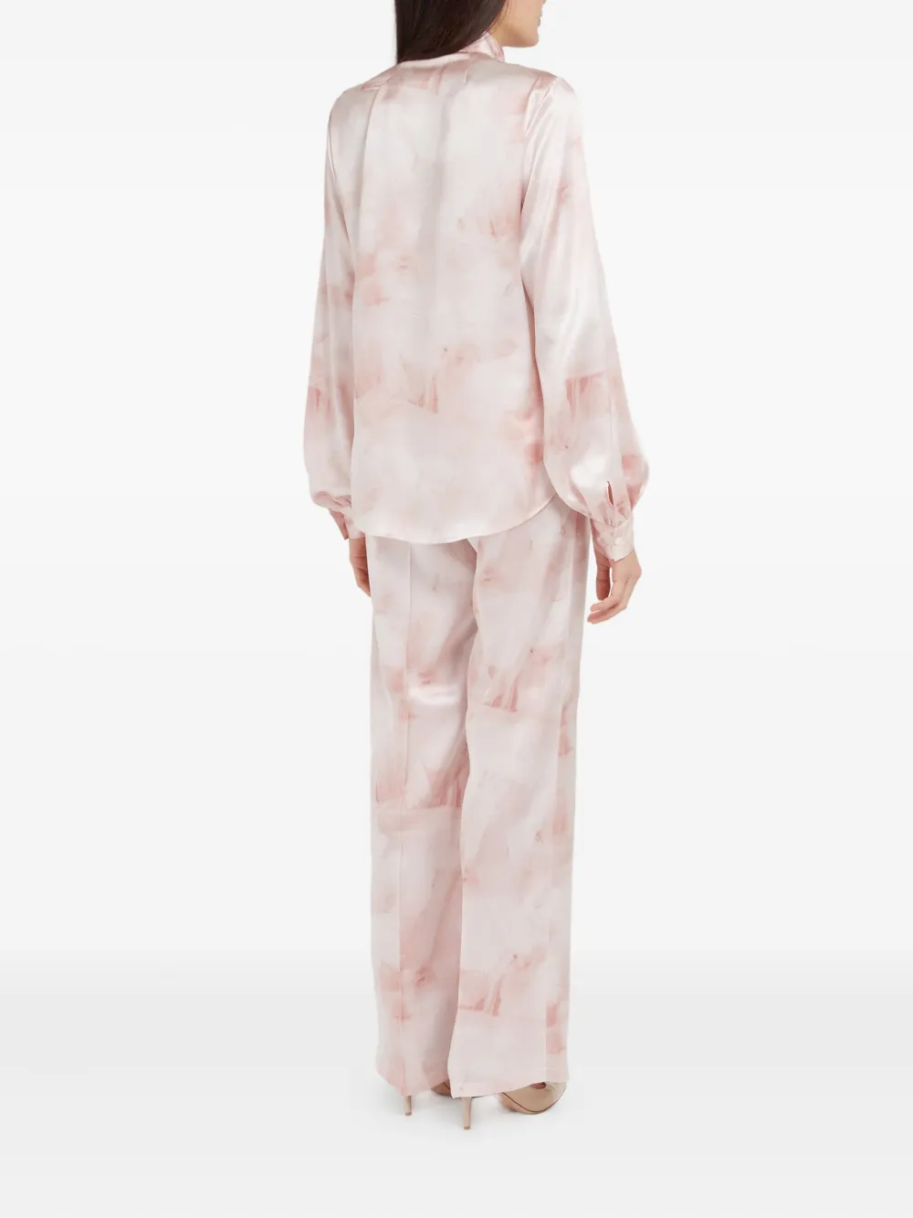 Kiton Blouse met print Roze
