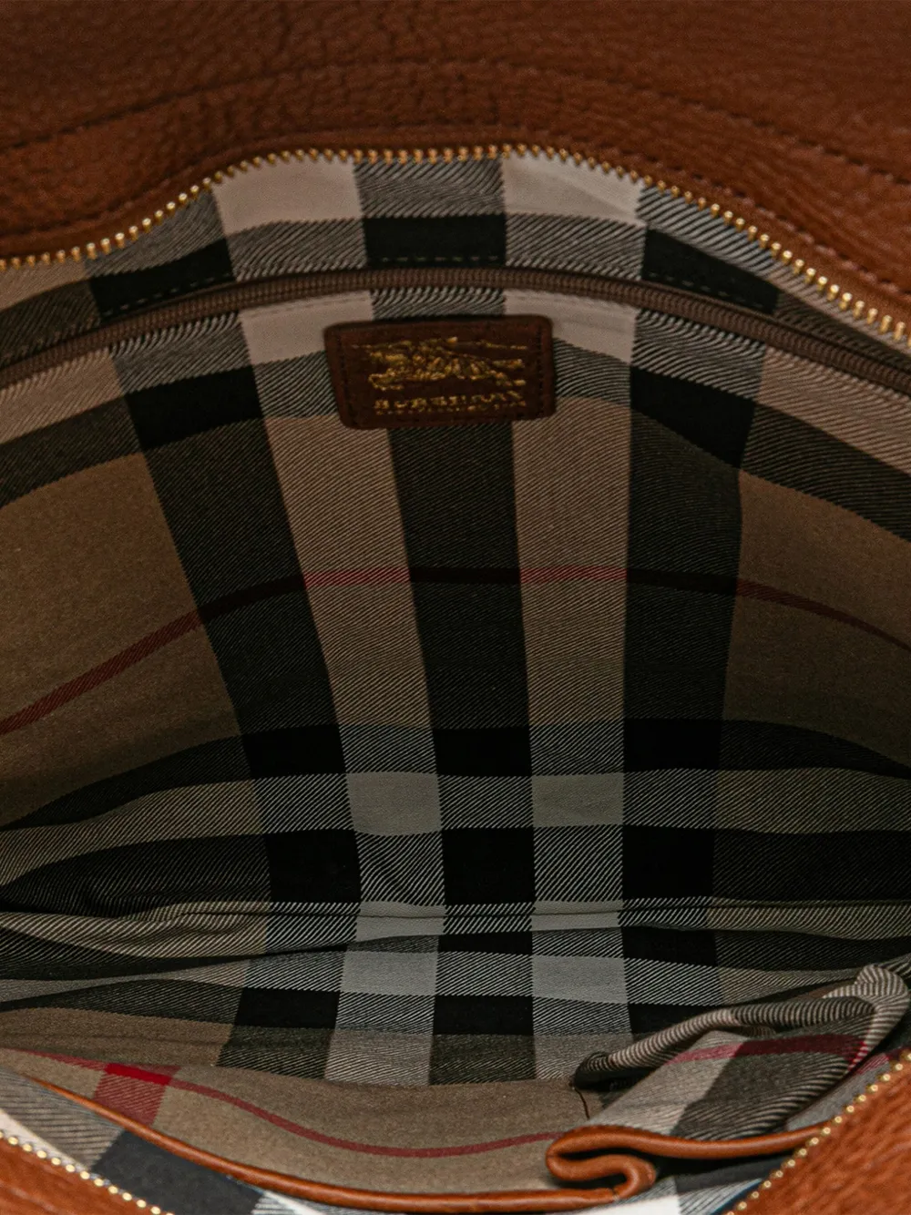 Pre-owned Burberry 2000-2017 Canvas Stowell Roll Up Tote Bag In Brown