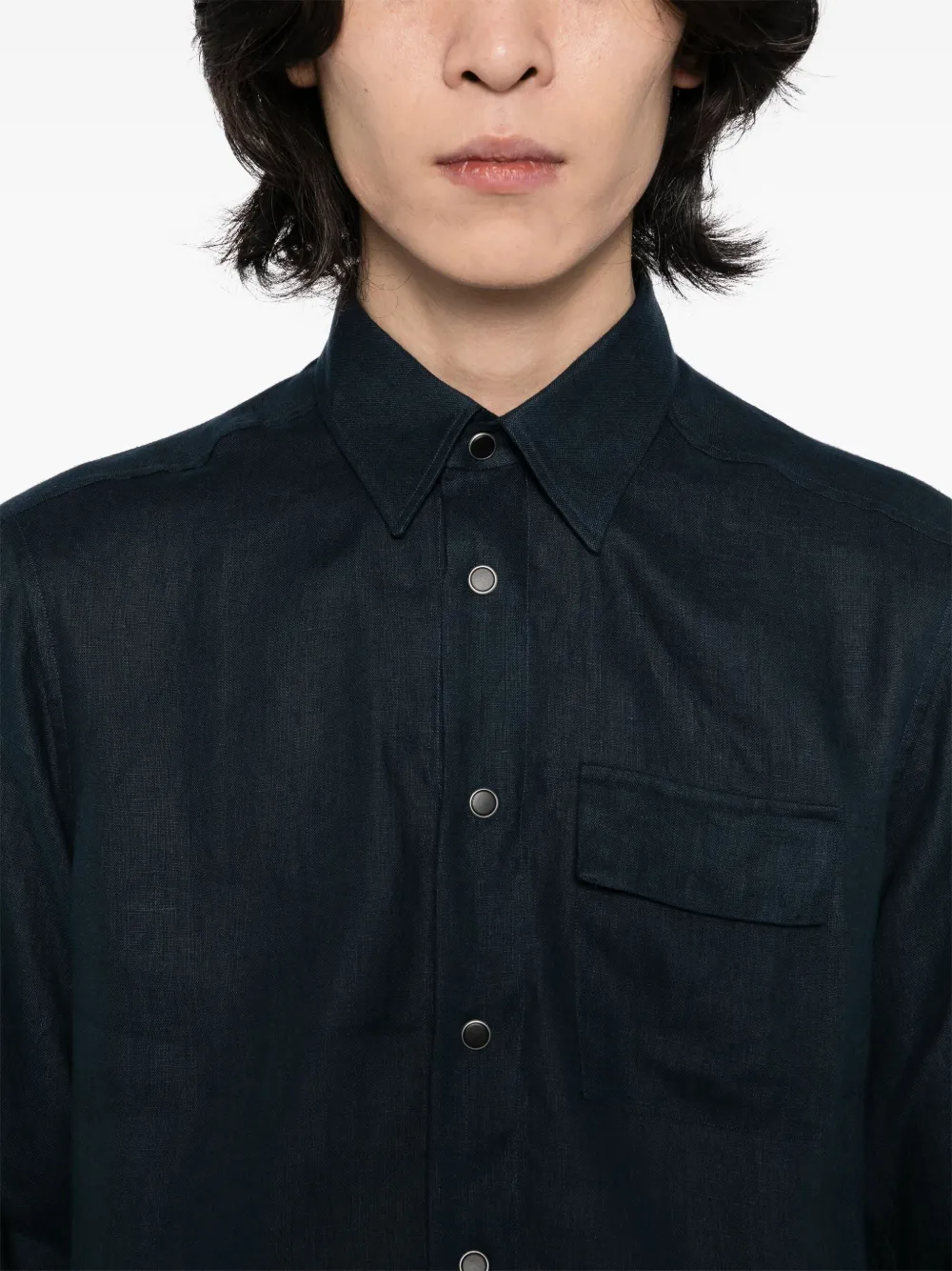 KITON LINEN SHIRT 