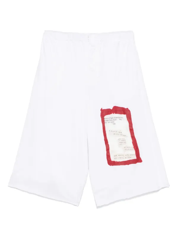 Marni Graphic-print Trousers in White