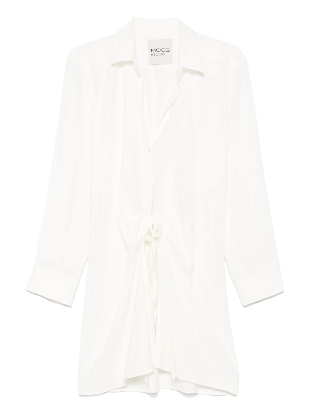 MOOS STUDIO wrap mini dress | White | Image 1