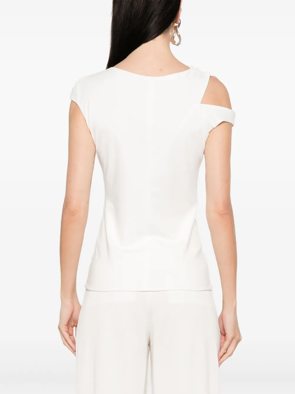 MOOS STUDIO Asymmetrische top Wit