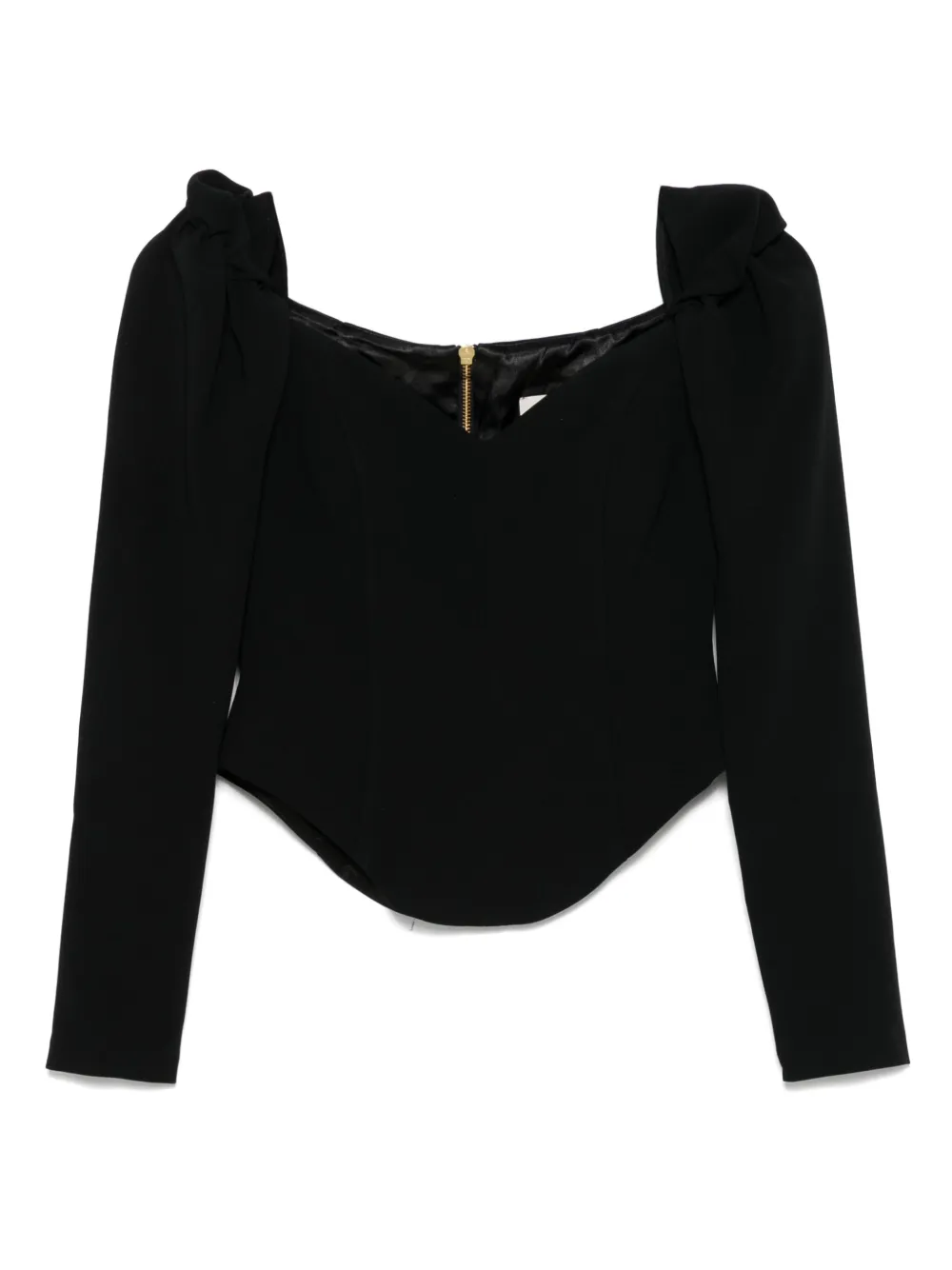 MOOS STUDIO top con hombros descubiertos | negro | Image 1