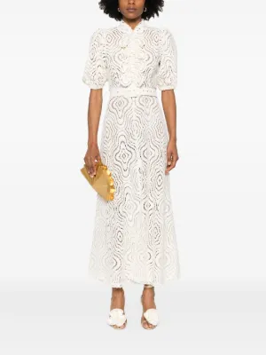 Robe Maxi Debenhams John Rocha Perles Et Paillettes Motif Floral - Taille L (14-16), Viscose Stretch