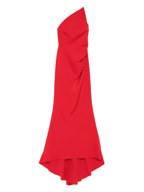 MOOS STUDIO robe longue à encolure asymétrique