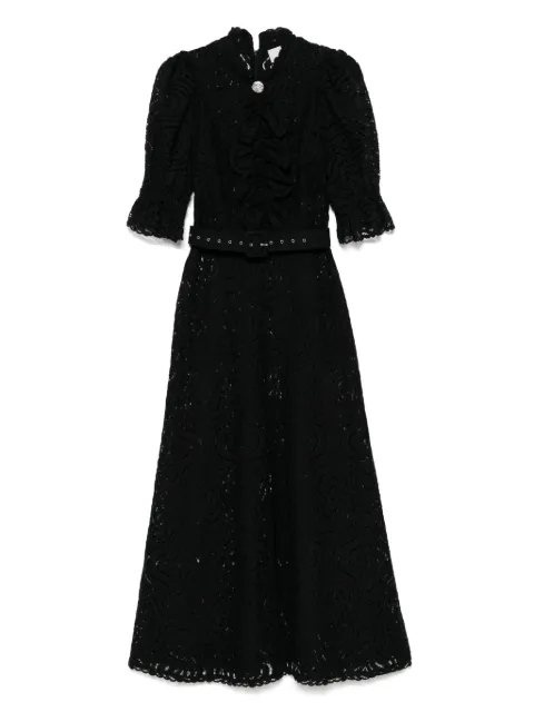 MOOS STUDIO lace maxi dress