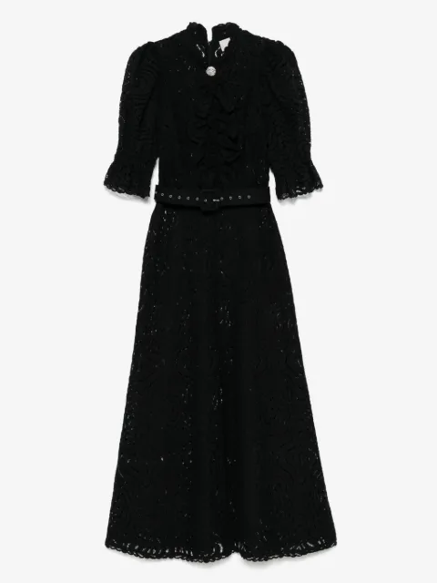 MOOS STUDIO lace maxi dress