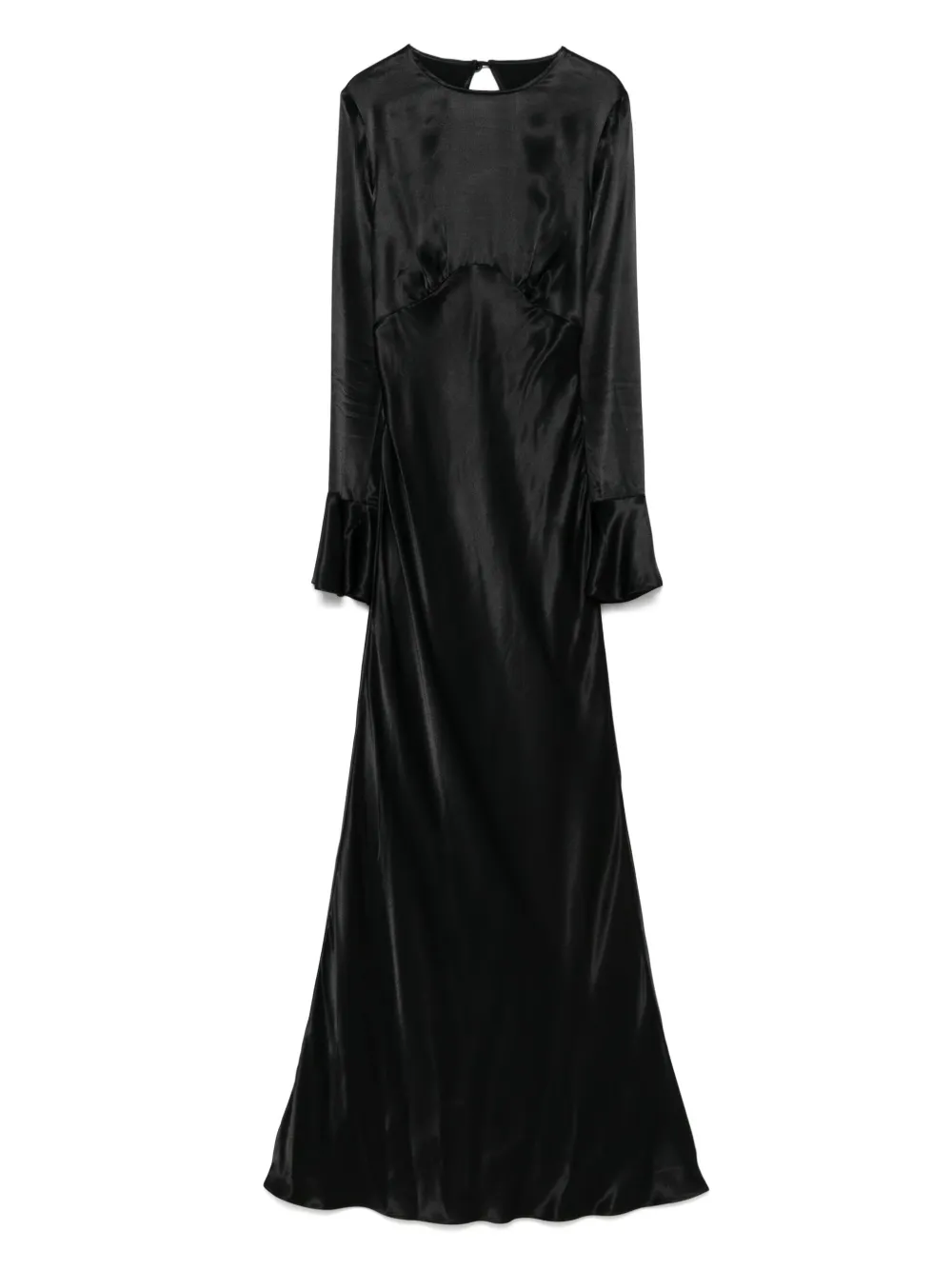 MOOS STUDIO satin maxi dress | Black | Image 1
