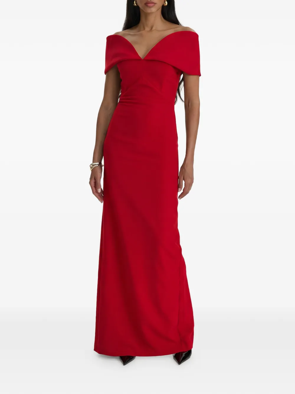  Moos Studio Vestido Largo Sin Mangas - Rojo 