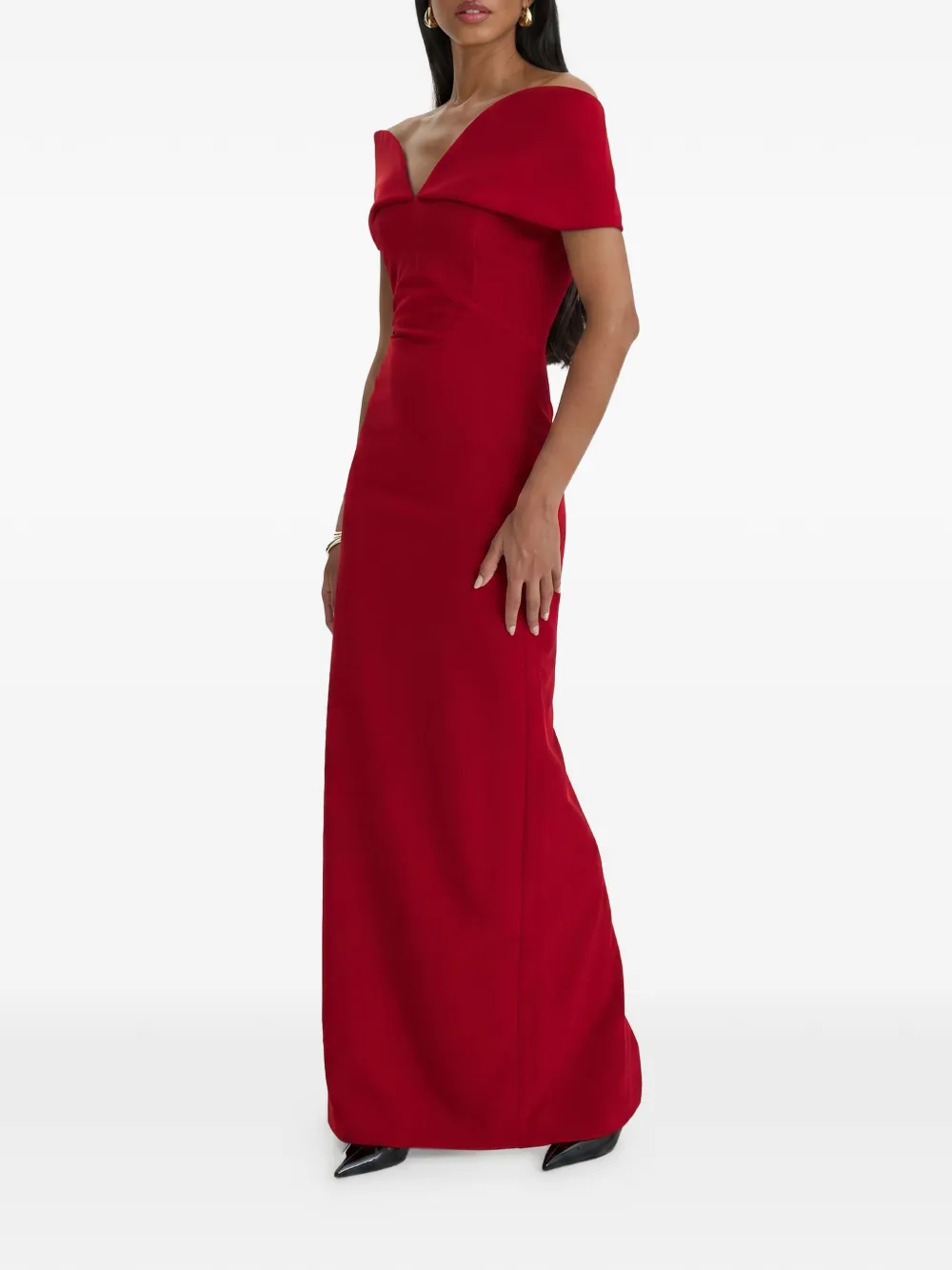  Moos Studio Vestido Largo Sin Mangas - Rojo 