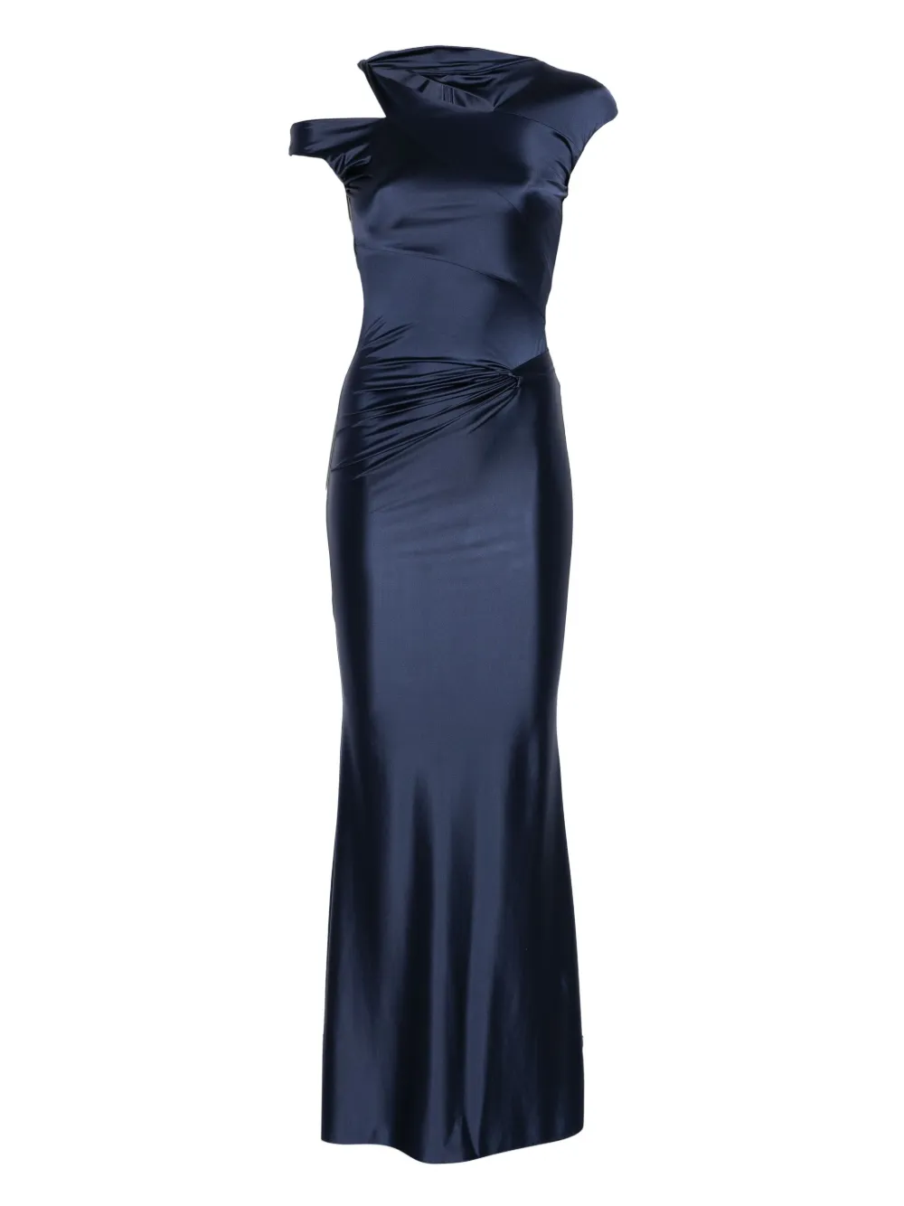 MOOS STUDIO cut out-detail maxi dress | Blue | Image 1