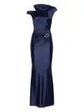 MOOS STUDIO cut out-detail maxi dress - Blue