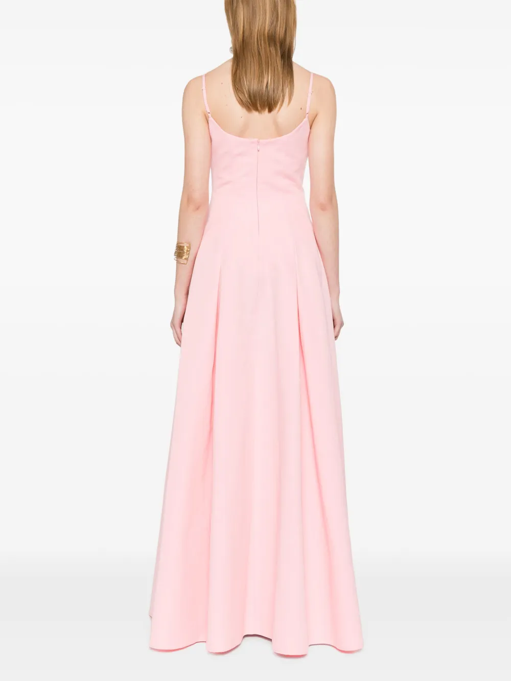 STAUD Joy maxi-jurk Roze