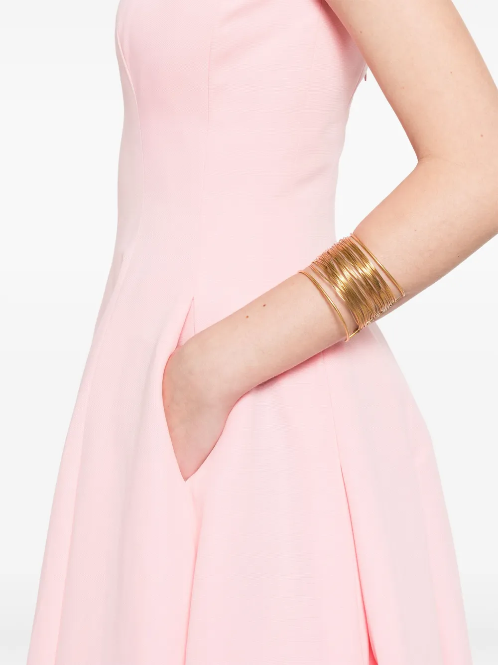 STAUD Joy maxi-jurk Roze