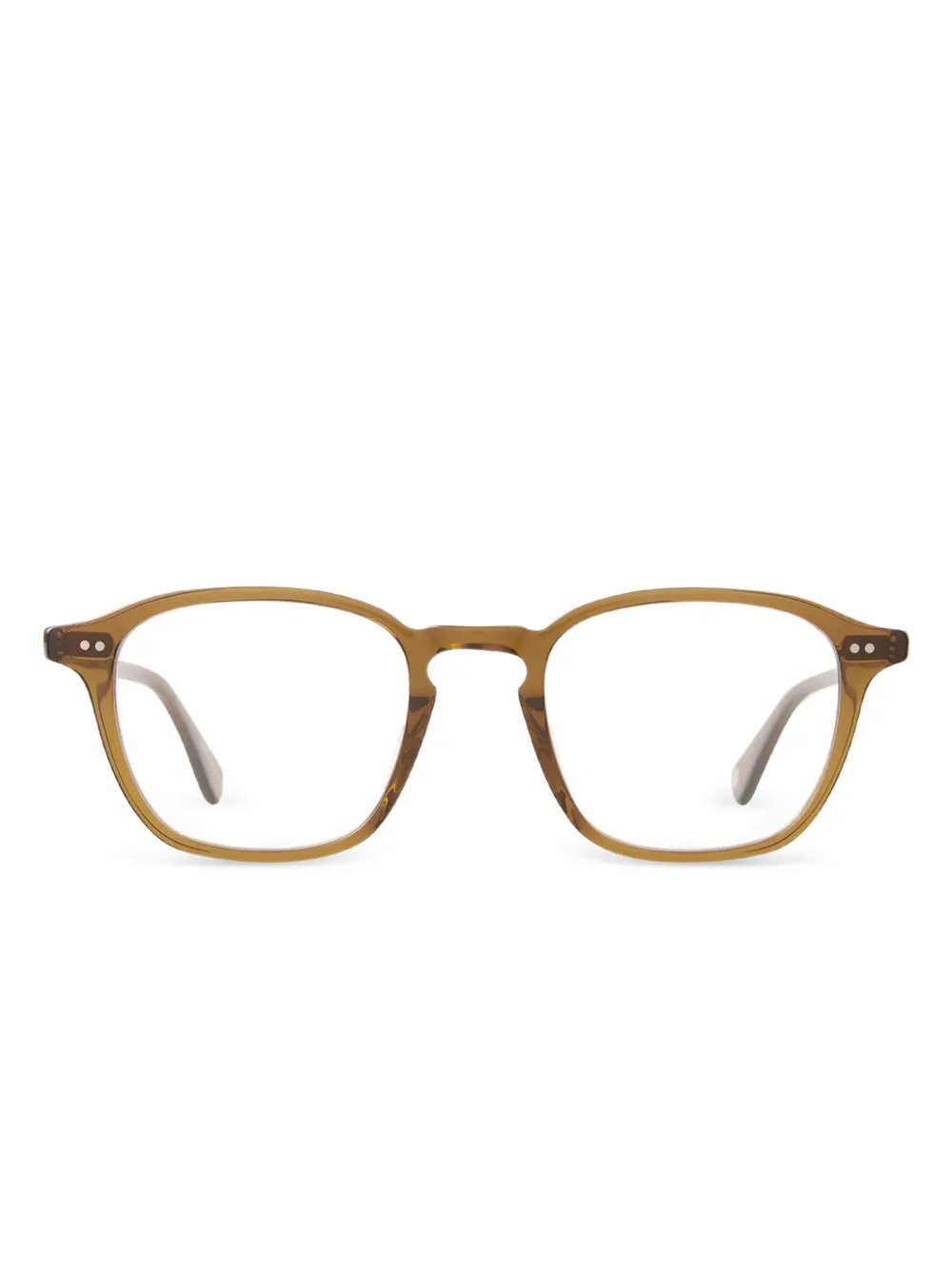 Garrett Leight Markus square-frame glasses | Brown | Image 1