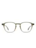 Garrett Leight Markus rectangle glasses - Green