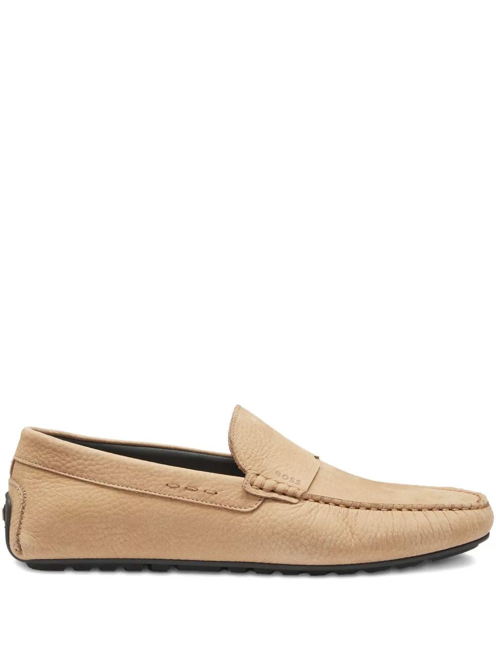 BOSS leather loafers Neutrals