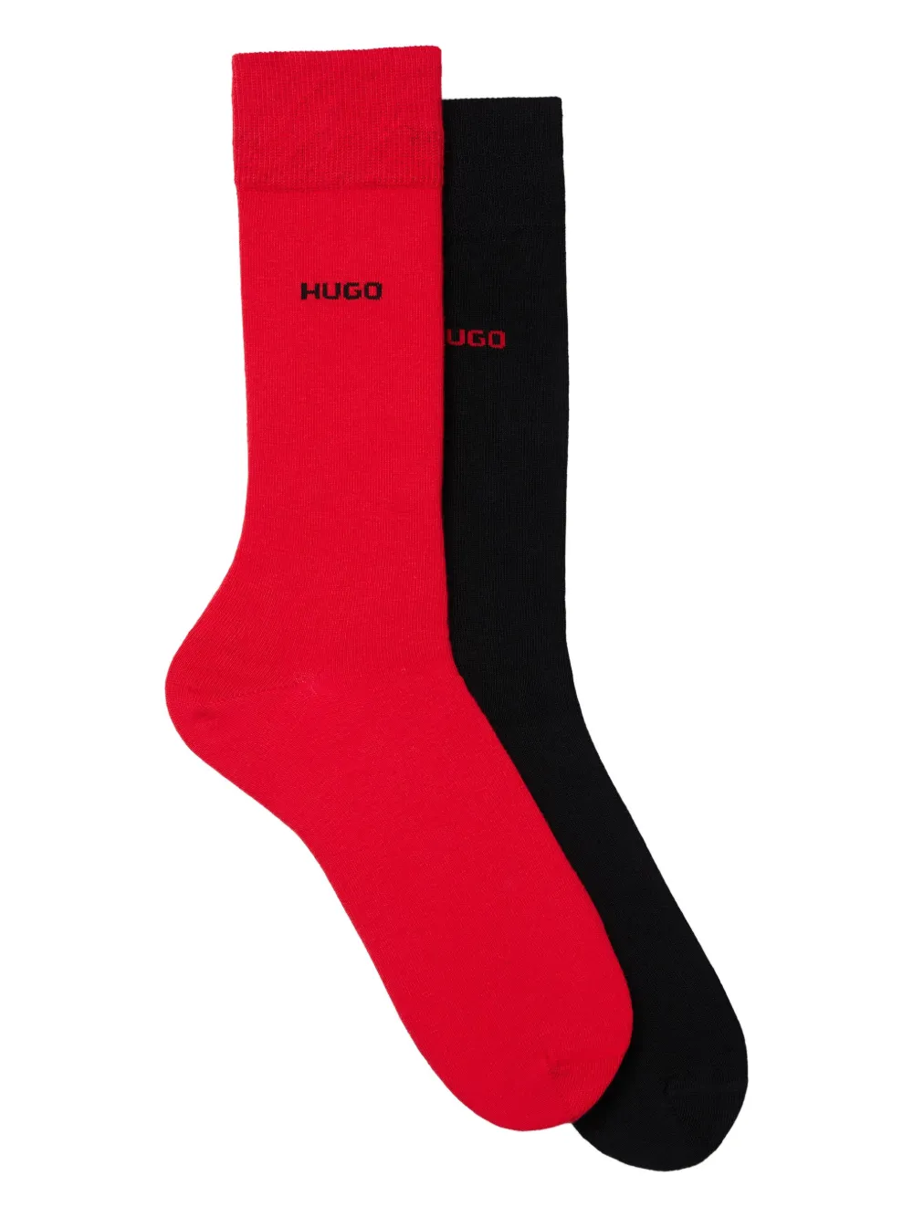 HUGO Par de meias com logo | Preto | Image 1