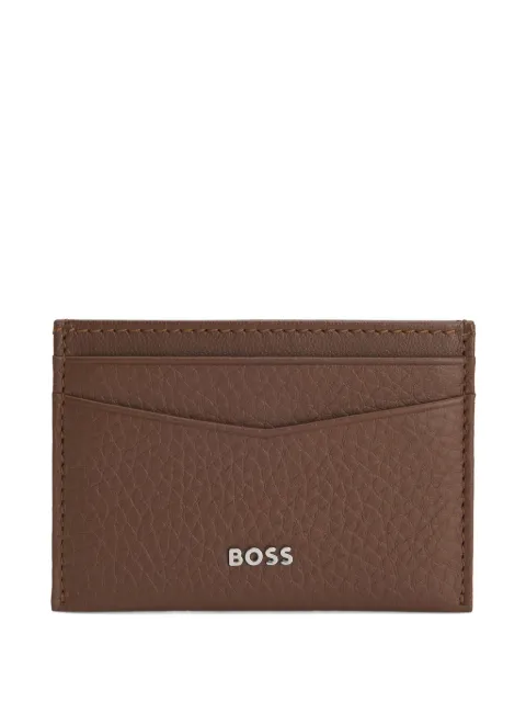 BOSS pebbled leather cardholder